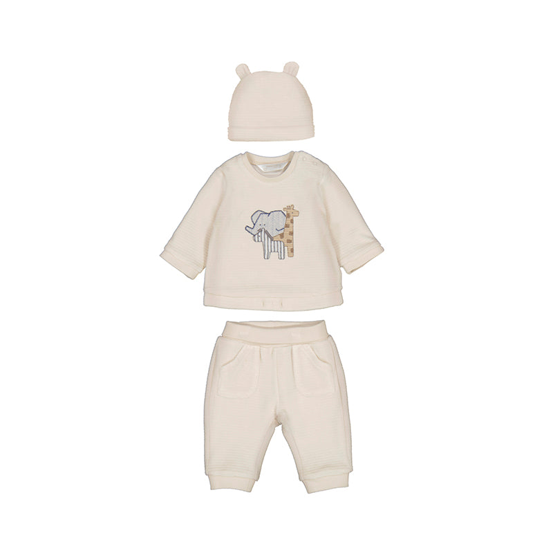 MAYORAL B Set 3dlg corduroy tracksuit - pottery -  4/6