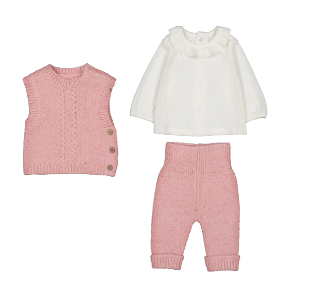 MAYORAL G Knit legging set 3dlg - orchid -  2/4