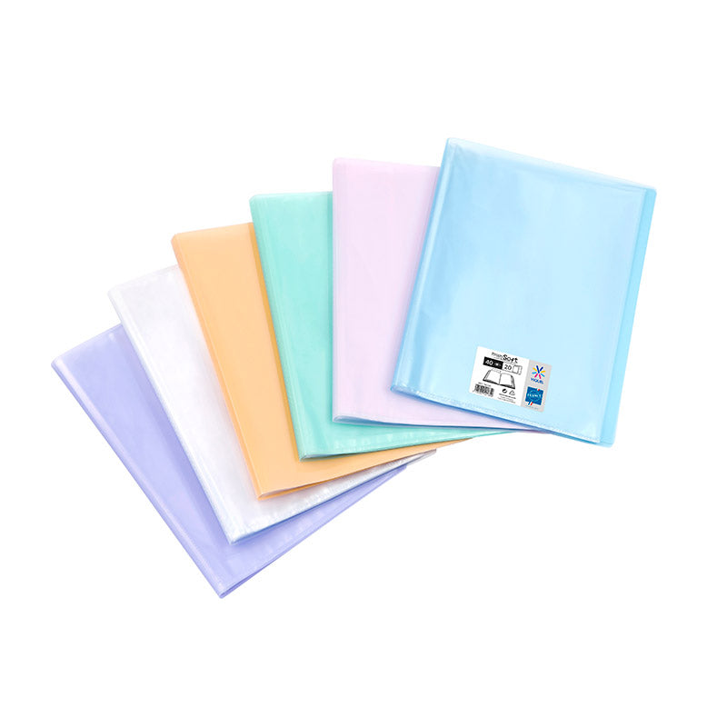 Displayboek m/40 vakken A4 - 24x31x1.8cm - 6 ass.