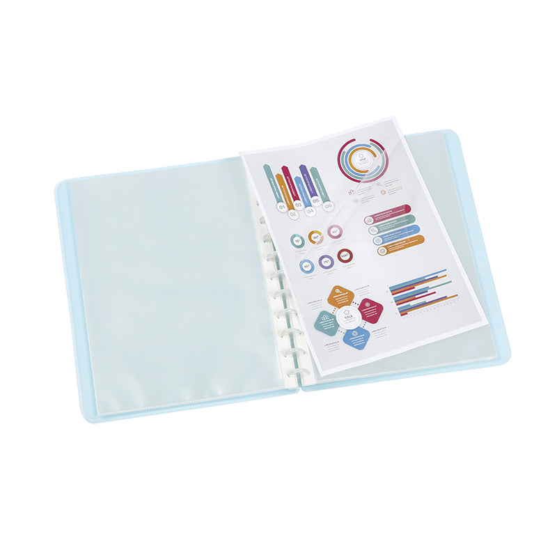 Displayboek m/30 vakken maxi A4 - 26.5x31.5x2.3cm - 4 ass.