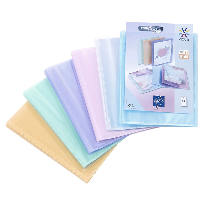 Displayboek m/60 vakken A4 - 24x31x1.8cm - 3 ass.