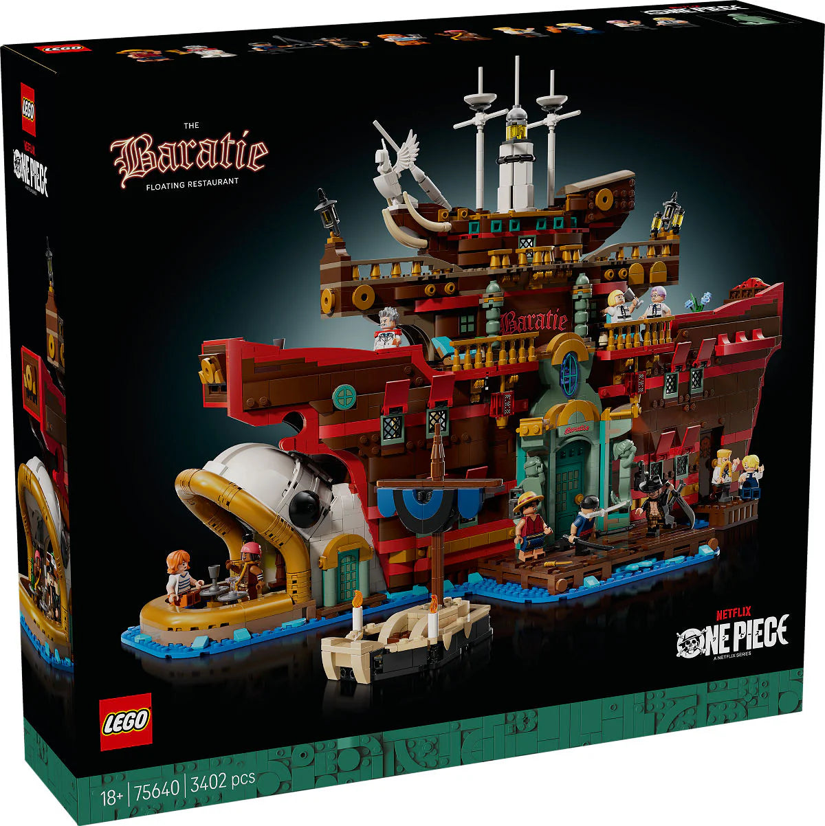 LEGO One Piece Netflix 75640 het drijvende restaurant Baratie TU