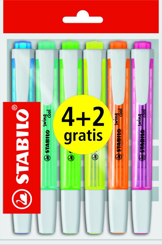 STABILO Swing cool eco pak - 4+2gratis