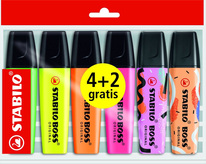 STABILO Boss eco pak - 4+2gratis