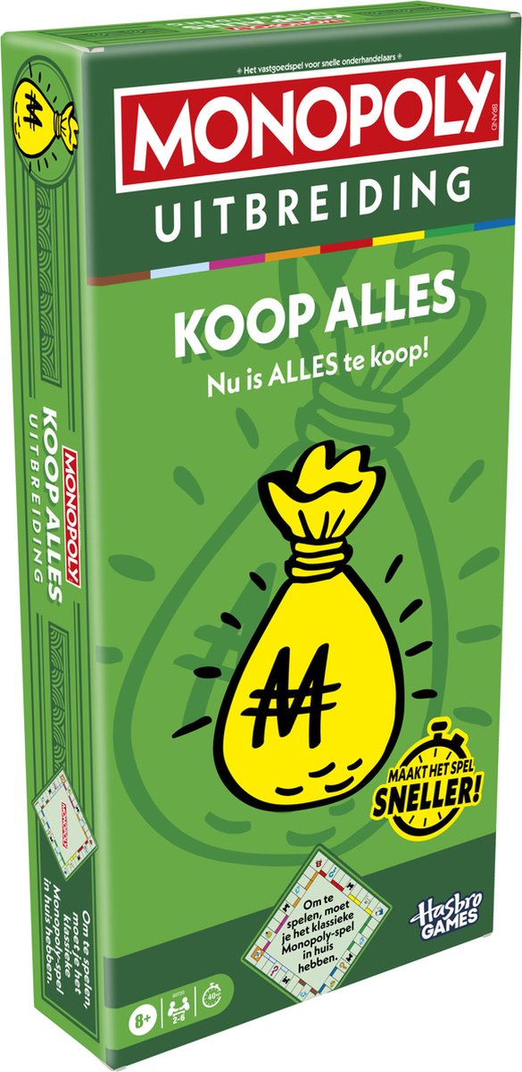 HASBRO Spel - Monopoly, koop alles