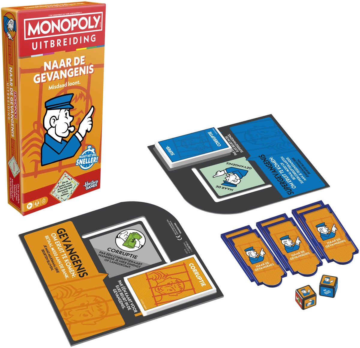 HASBRO Spel - Monopoly, naar de gevangenis