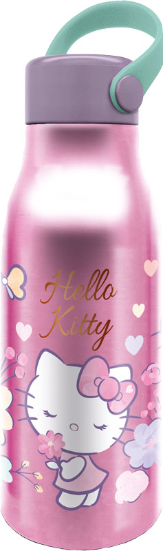 HELLO KITTY Fles met handvat 760ml - aluminium