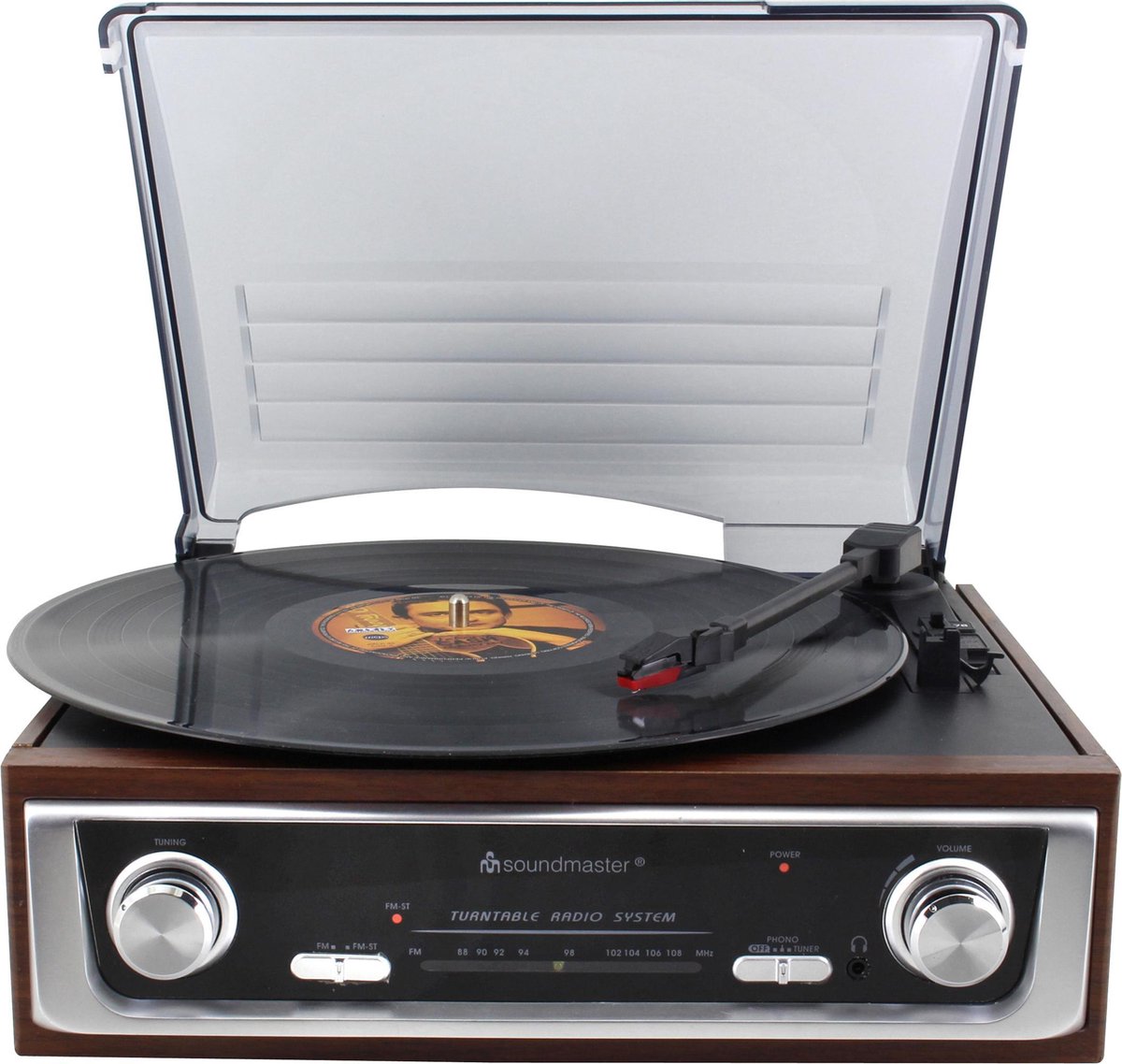 SOUNDMASTR Platenspeler/radio - jaren'70 design