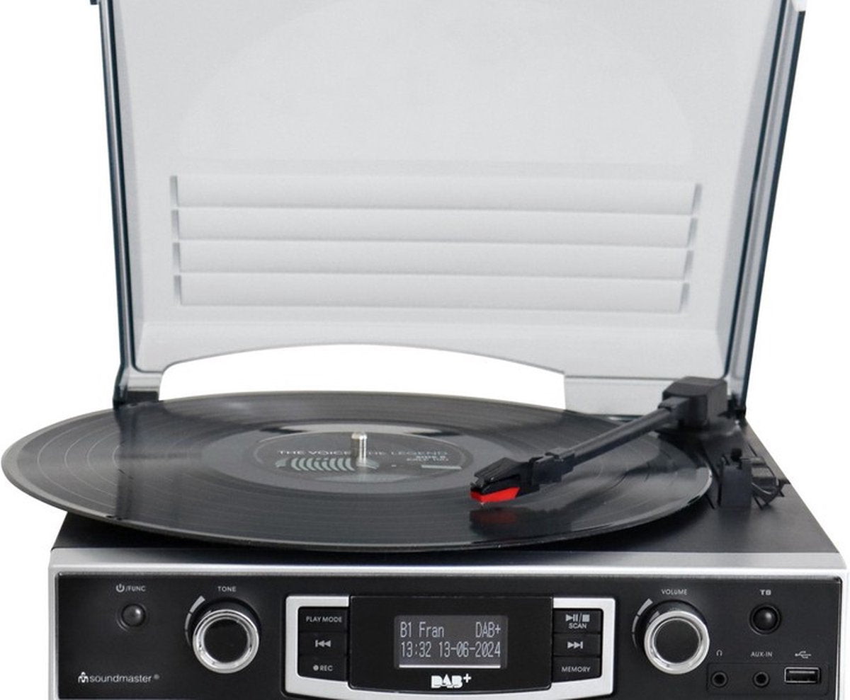 SOUNDMASTER Platenspeler m/DAB+/USB en encoding