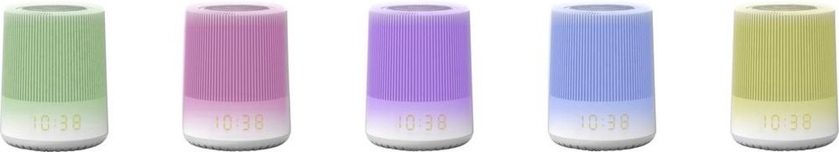 SOUNDMASTER Wekkerradio m/wake-up lamp + nachtlicht