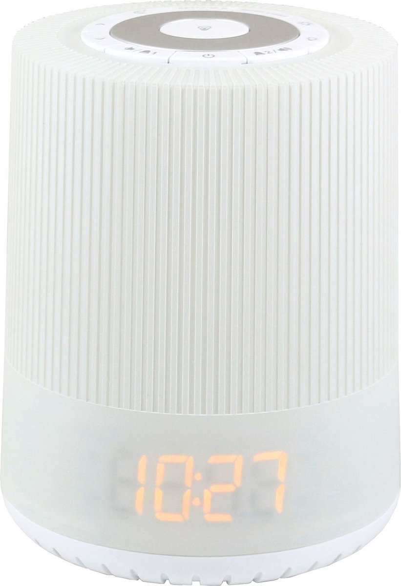 SOUNDMASTER Wekkerradio m/wake-up lamp + nachtlicht