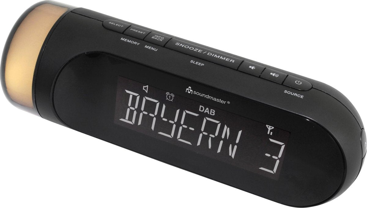 SOUNDMASTER DAB+/FM wekkerradio m/nachtlicht