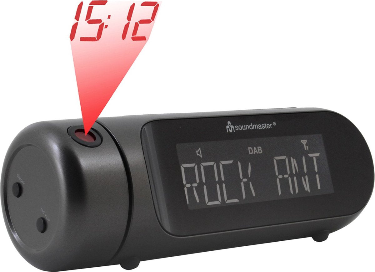 SOUNDMASTER Digitale DAB+ wekkerradio m/projectie