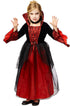 Kostuum PRINSES rood/zwart - 104