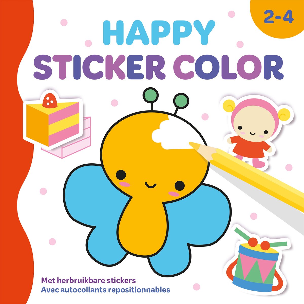Happy sticker color - 2/4j.