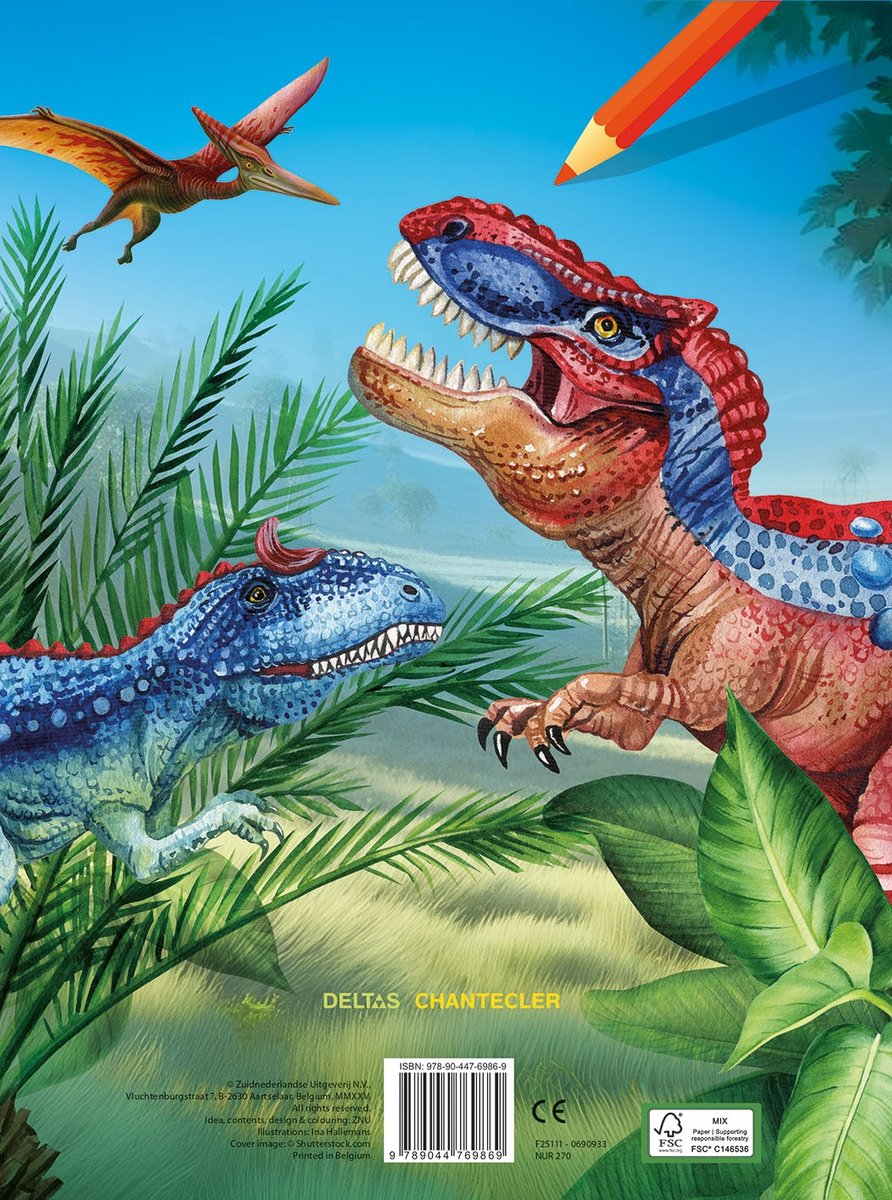 Dino color - kleurblok