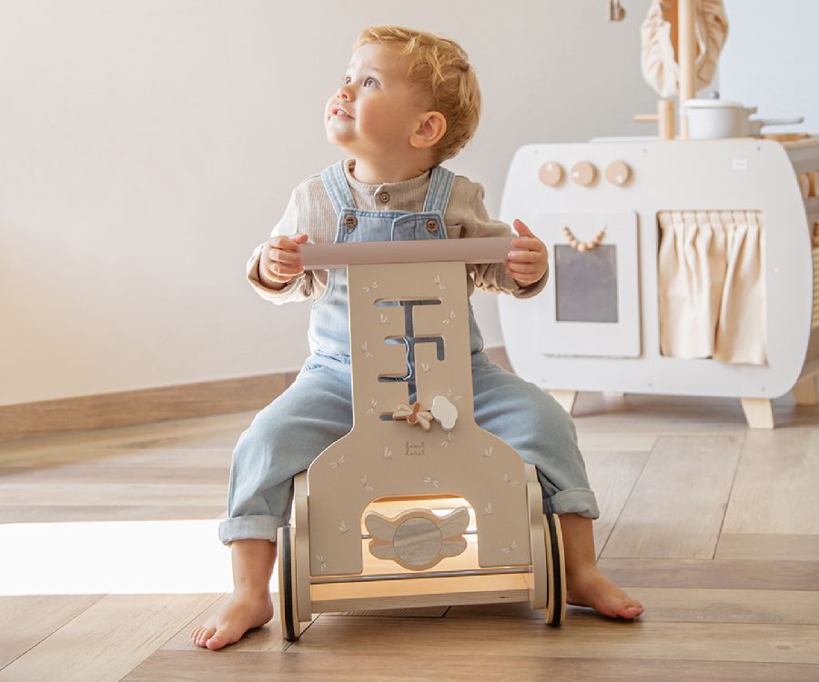 LABEL LABEL 3in1 rocker, walker & car - nougat