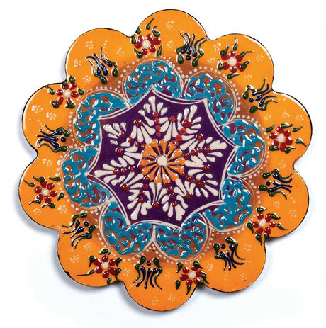 WD Onderzetter keramiek Ø18.5 cm- oranje