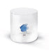 WD Glas 250ml in borosilicaat glas - vis blauw deco