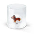 WD Glas 250ml in borosilicaat glas - teckel deco