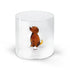 WD Glas 250ml in borosilicaat glas - hond deco
