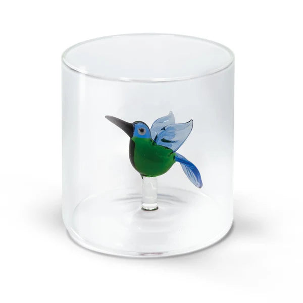 WD Glas 250ml in borosilicaat glas - kolibrie deco