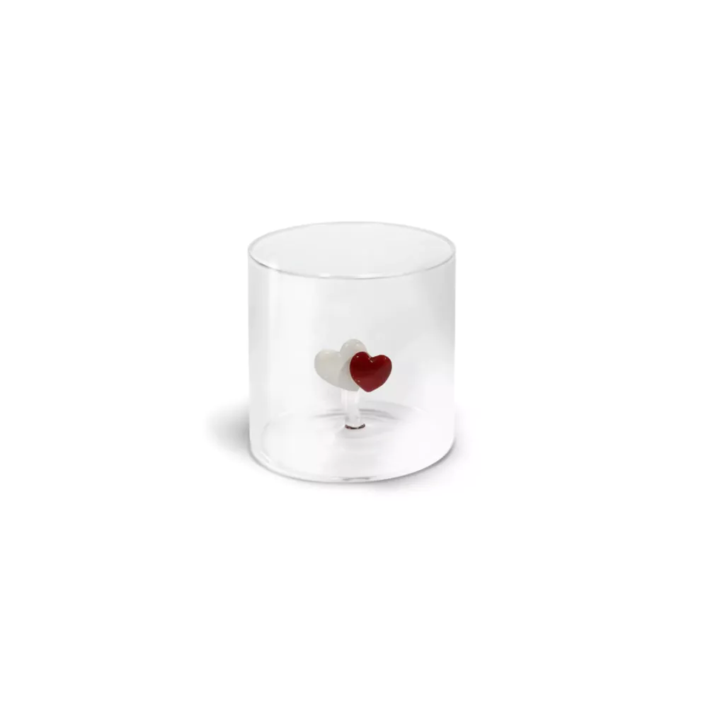 WD Glas 250ml in borosilicaat glas - hart deco