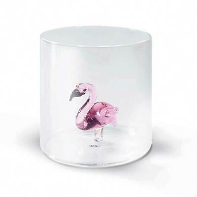WD Glas 250ml in borosilicaat glas - flamingo deco