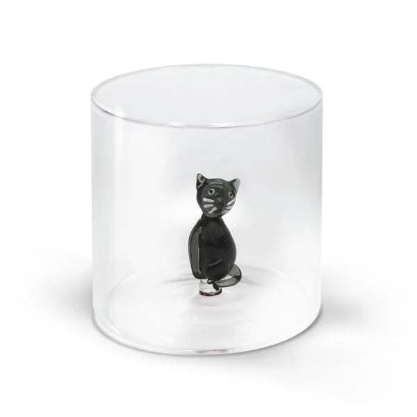 WD Glas 250ml in borosilicaat glas - kat deco