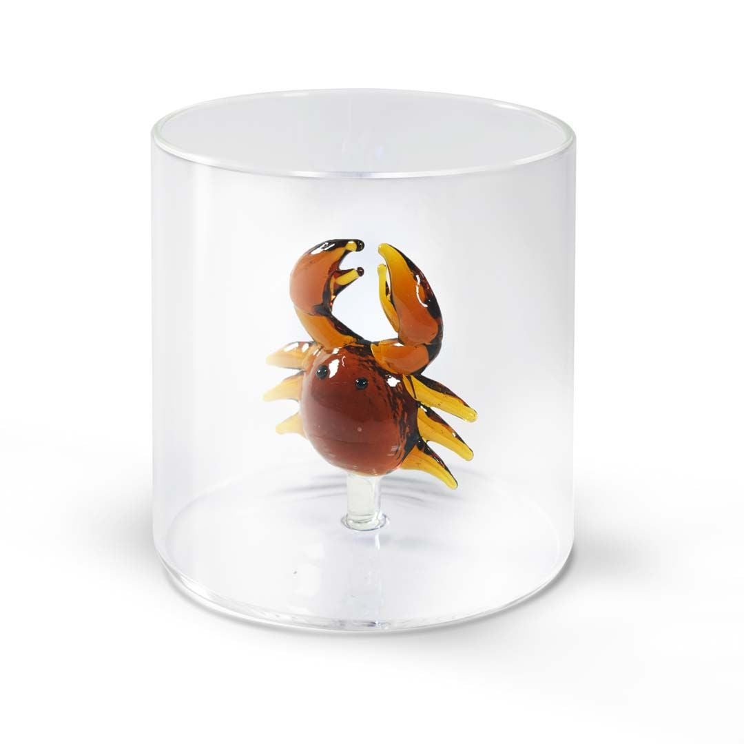 WD Glas 250ml in borosilicaat glas - krab deco