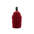 WD Wijnkoeler met decorative eco fur - rood