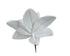 Kerst kerstster kunstbont op clip 28cm - wit