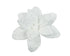 Kerst kerstster kunstbont op clip 28cm - wit