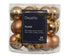 Kerstballen glas glans/mat mix 2.5cm - brandy 24st.