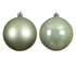 Kerstballen kunststof glans/mat mix 8cm - matcha green 6st.