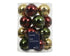 Kerstballen glas glans mix 6cm - multi 20st.