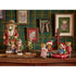 Kerstdeco beer staand kunststof 6.5x8x14.5cm - multi - ass.  (prijs per stuk)