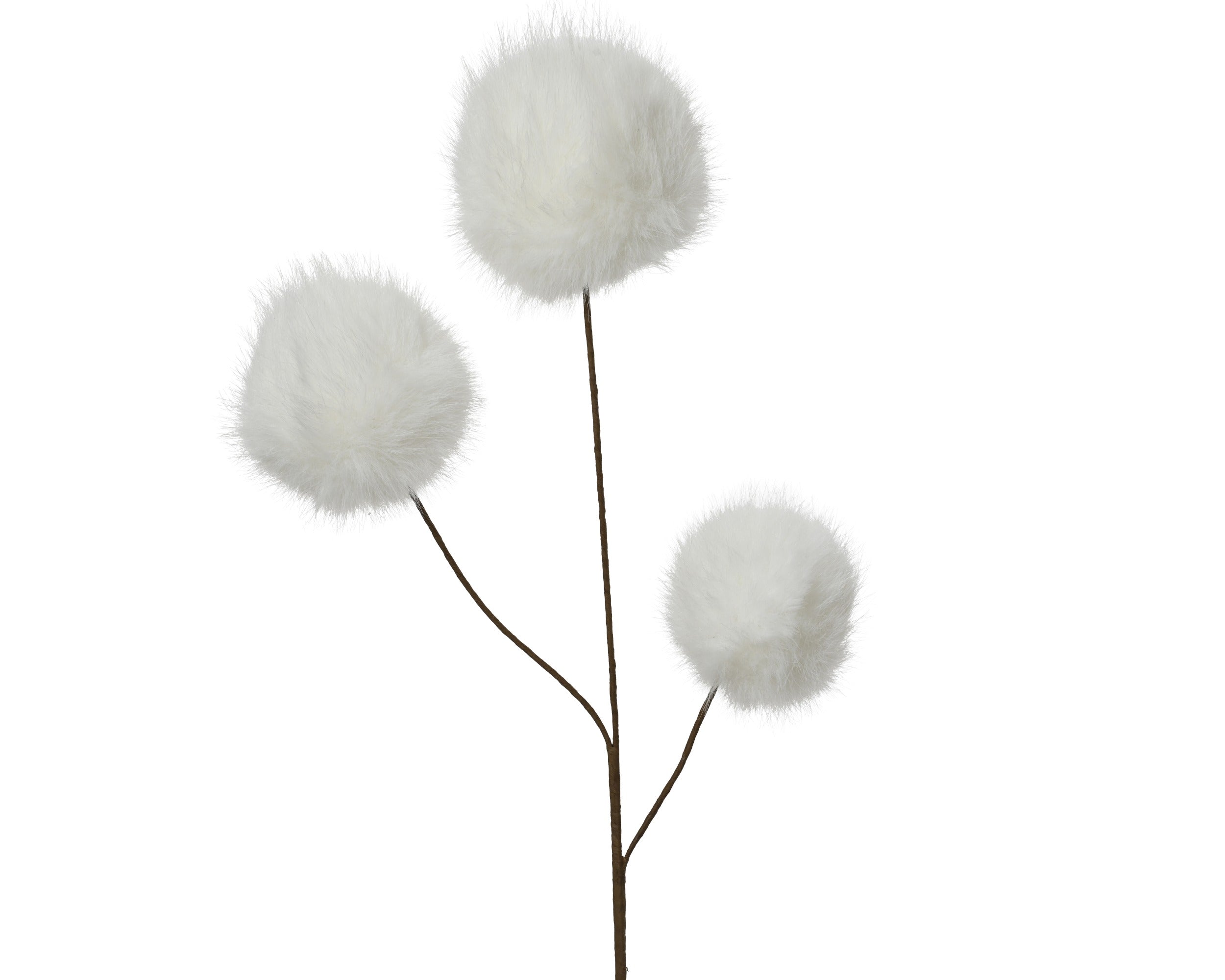 Kerst fluffy bulbs 12x70cm - wit