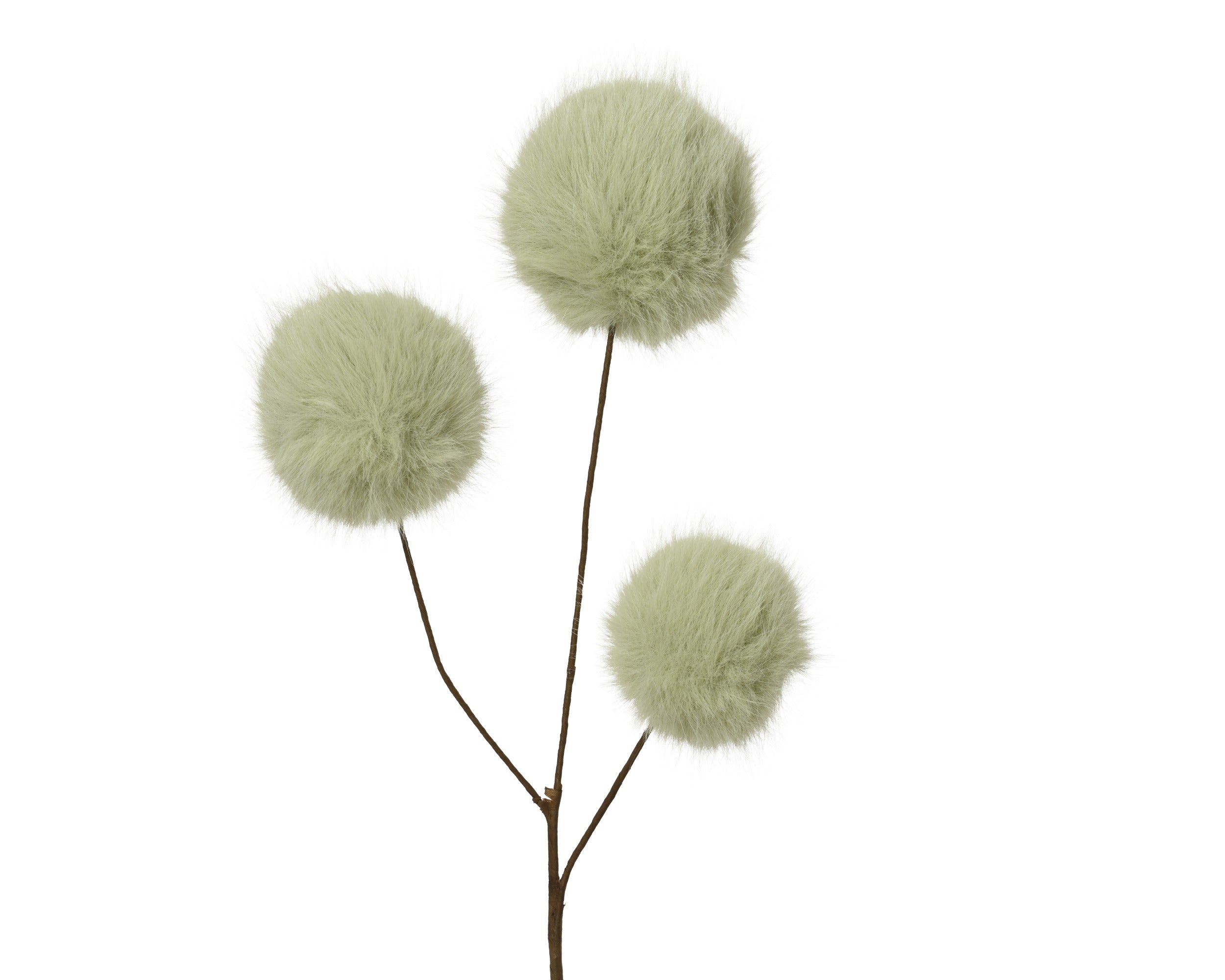 Kerst fluffy bulbs 12x70cm - salie groen