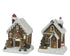 Kerstdeco huis kunststof 10x8x14cm - bruin - ass. (prijs per stuk)