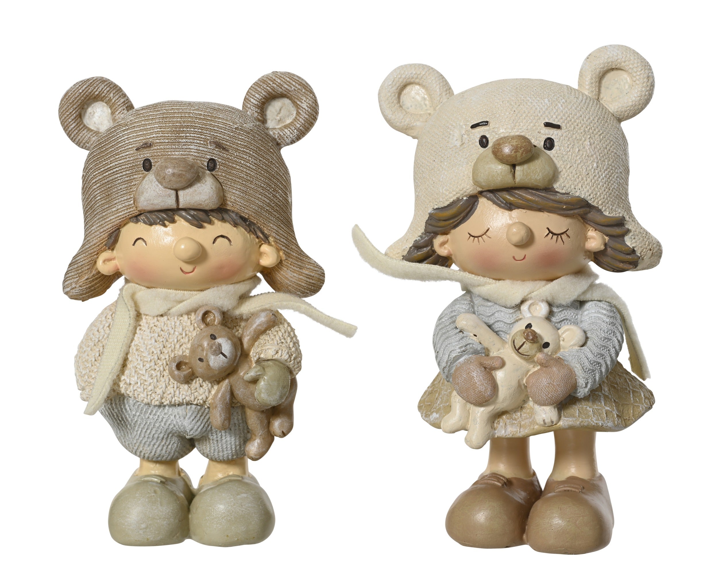 Kerstdeco kind kunststof 16cm - ass. (prijs per stuk)