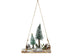 Kerstdeco landschap vurenhout 24x28cm - groen