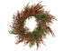 Kerstkrans lushy berry binnen 50cm - groen/rood