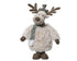 Kerstdeco hert staand 22x13x42cm - beige