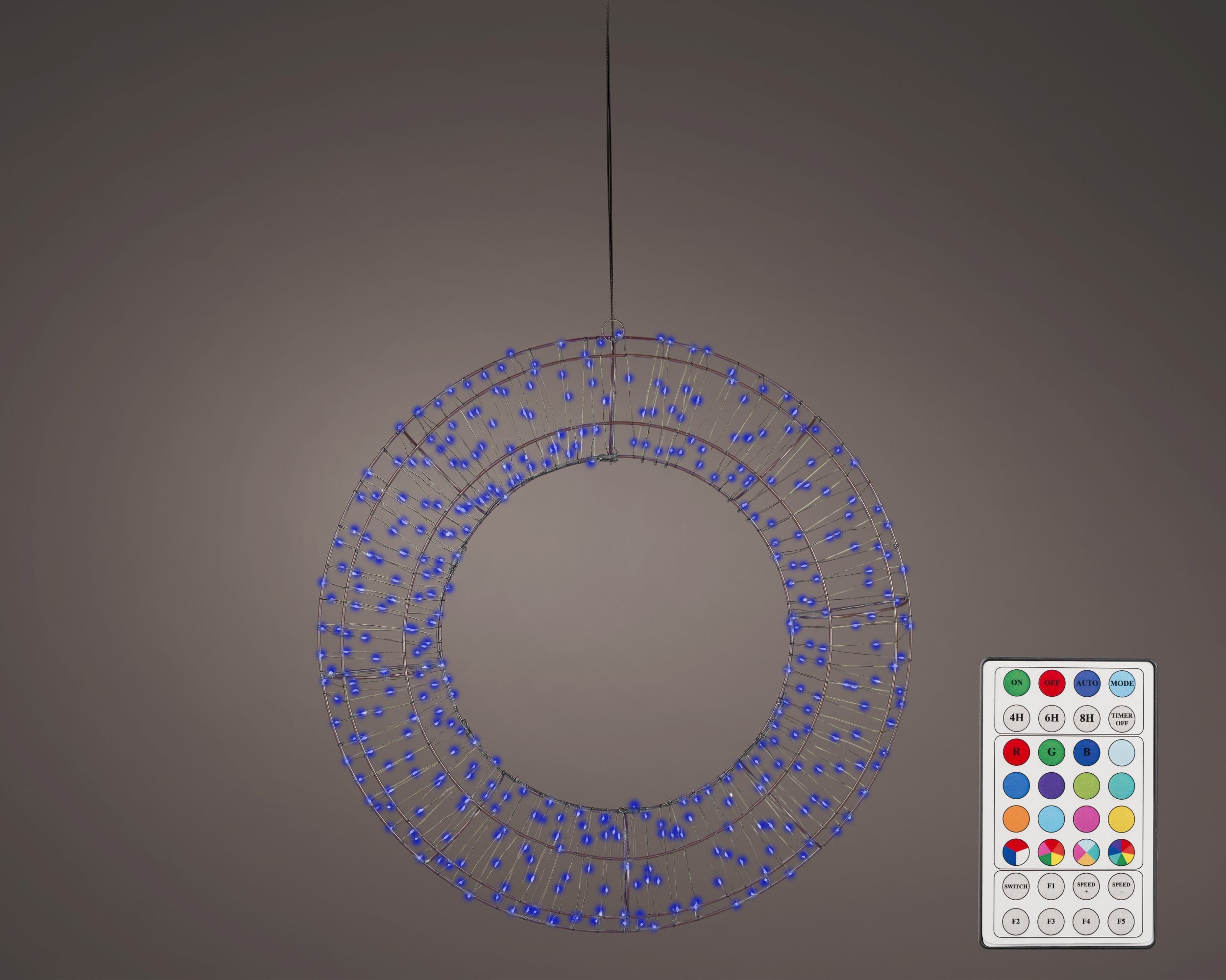 Lumineo micro LED dancing ligths koper 75cm - zwart - colour changing