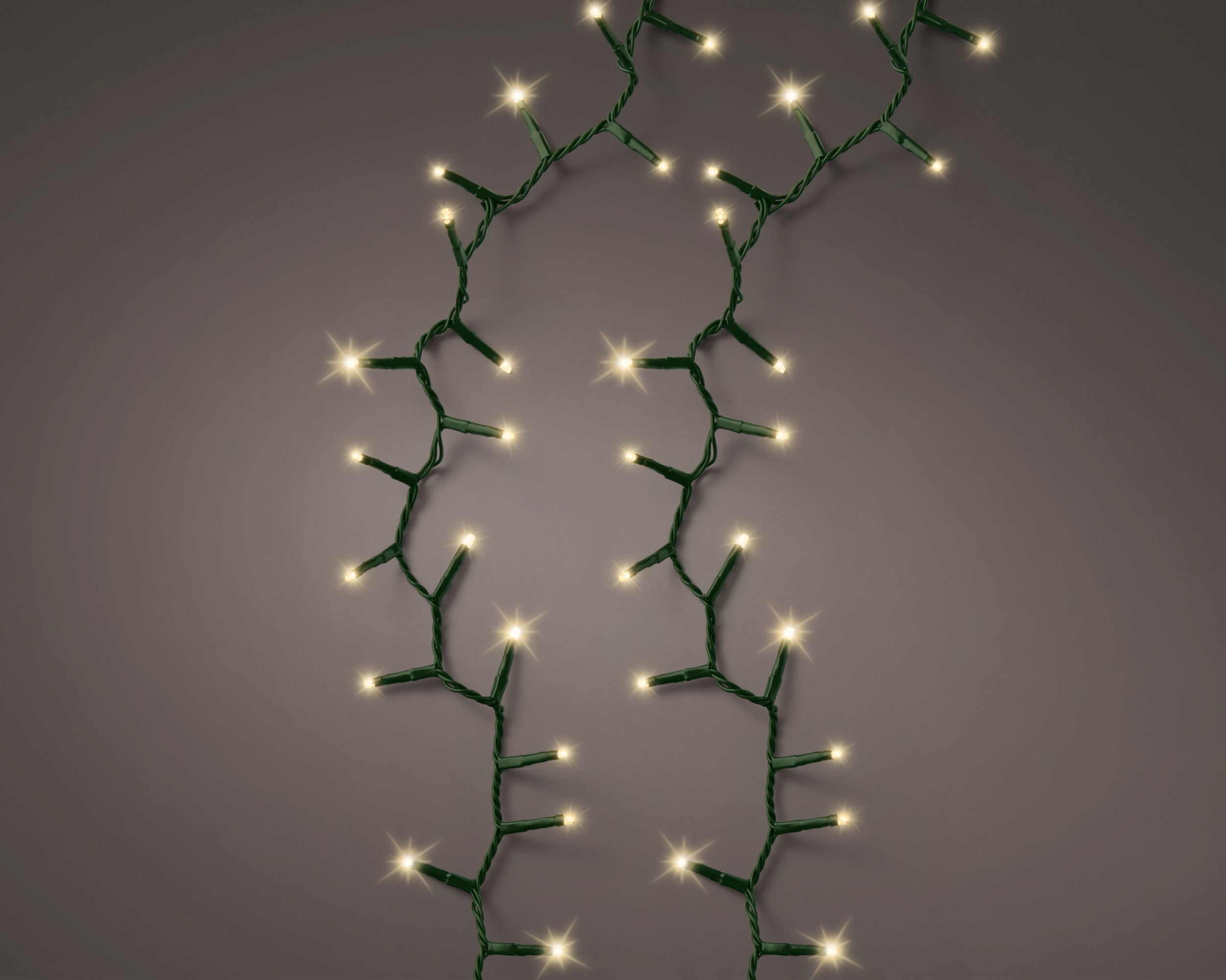 Lumineo LED compact twinkel 1100cm 500L - groen/soft gold - kerstverlichting