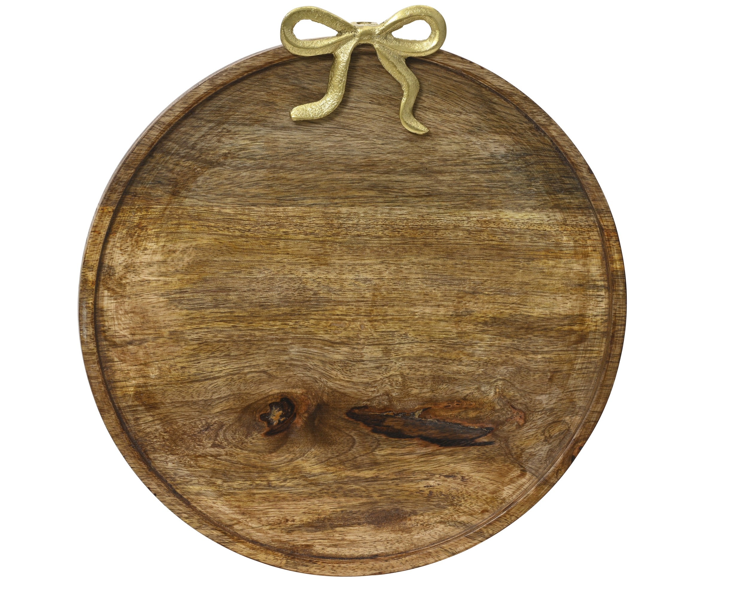 Bord mangohout 30x33cm - naturel