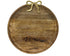 Bord mangohout 30x33cm - naturel