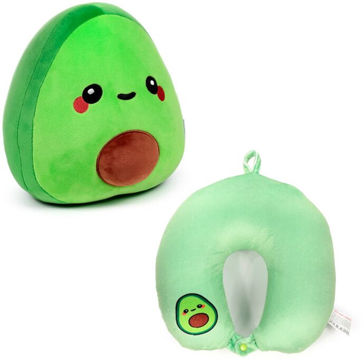 SWAPSEAZZZ 2in1 pluche reiskussen en speelgoed - avocado