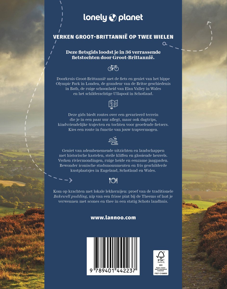Lonely Planet fietsgids - Groot Brittanie
